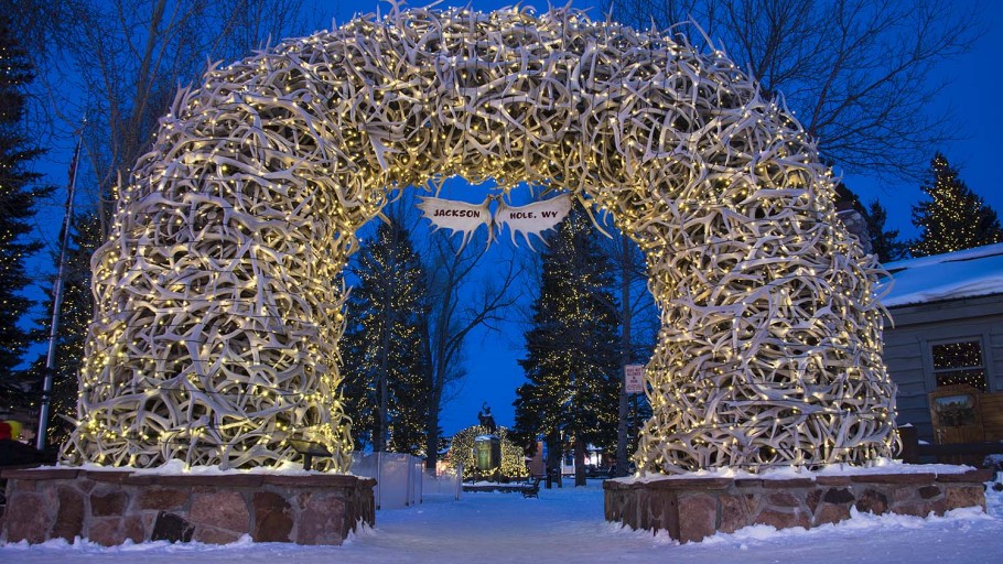 Jackson Hole Wyoming Town Square Arches