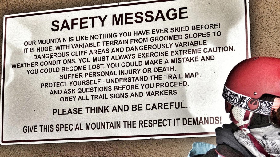 Jackson Hole Skiing Safety Message