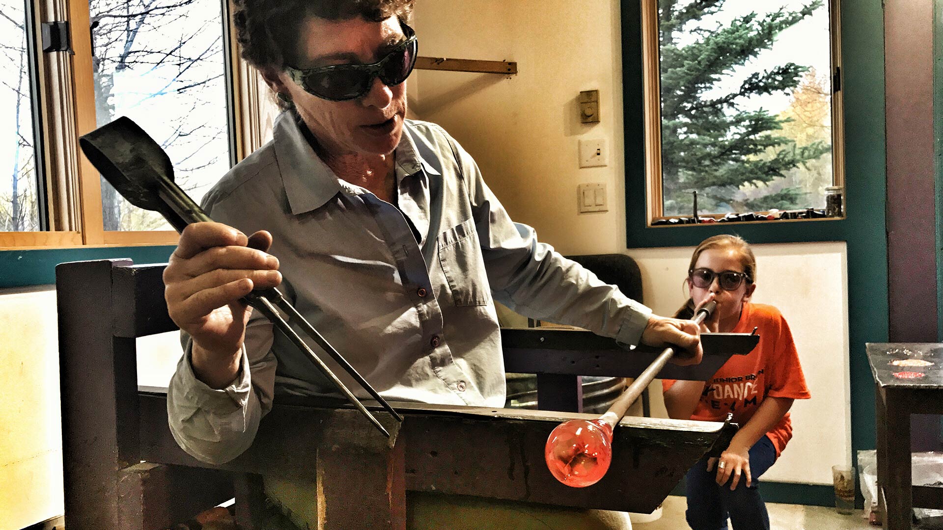 Laurie Thal Glass Blower - Jackson Hole