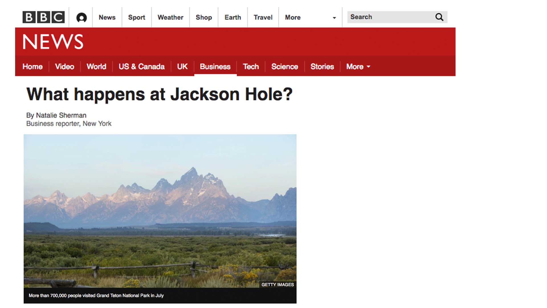 BBC News What happens at Jackson Hole? Jackson Hole Real Estate Latham Jenkins, REALTOR®