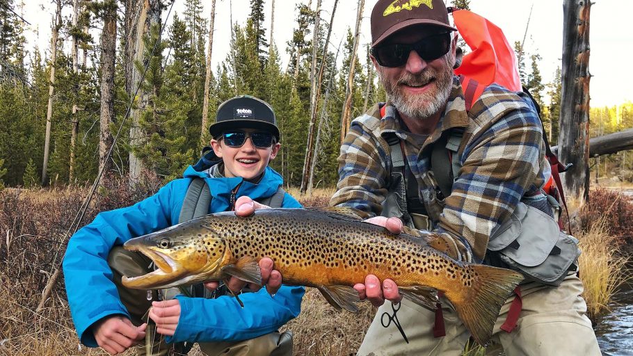 Male brown trout caught by Joe Dimarco in the Lewis Channel.