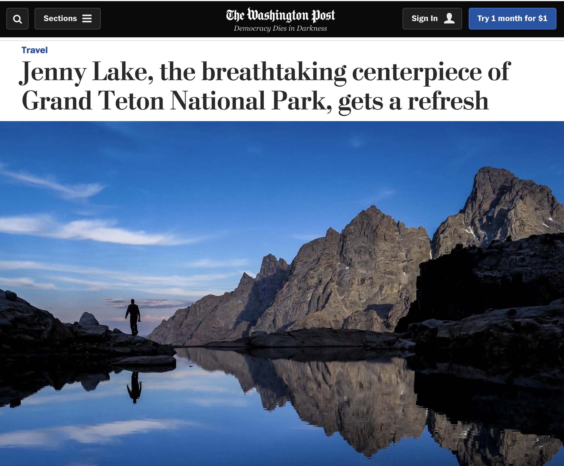 Jenny Lake in Grand Teton National Park