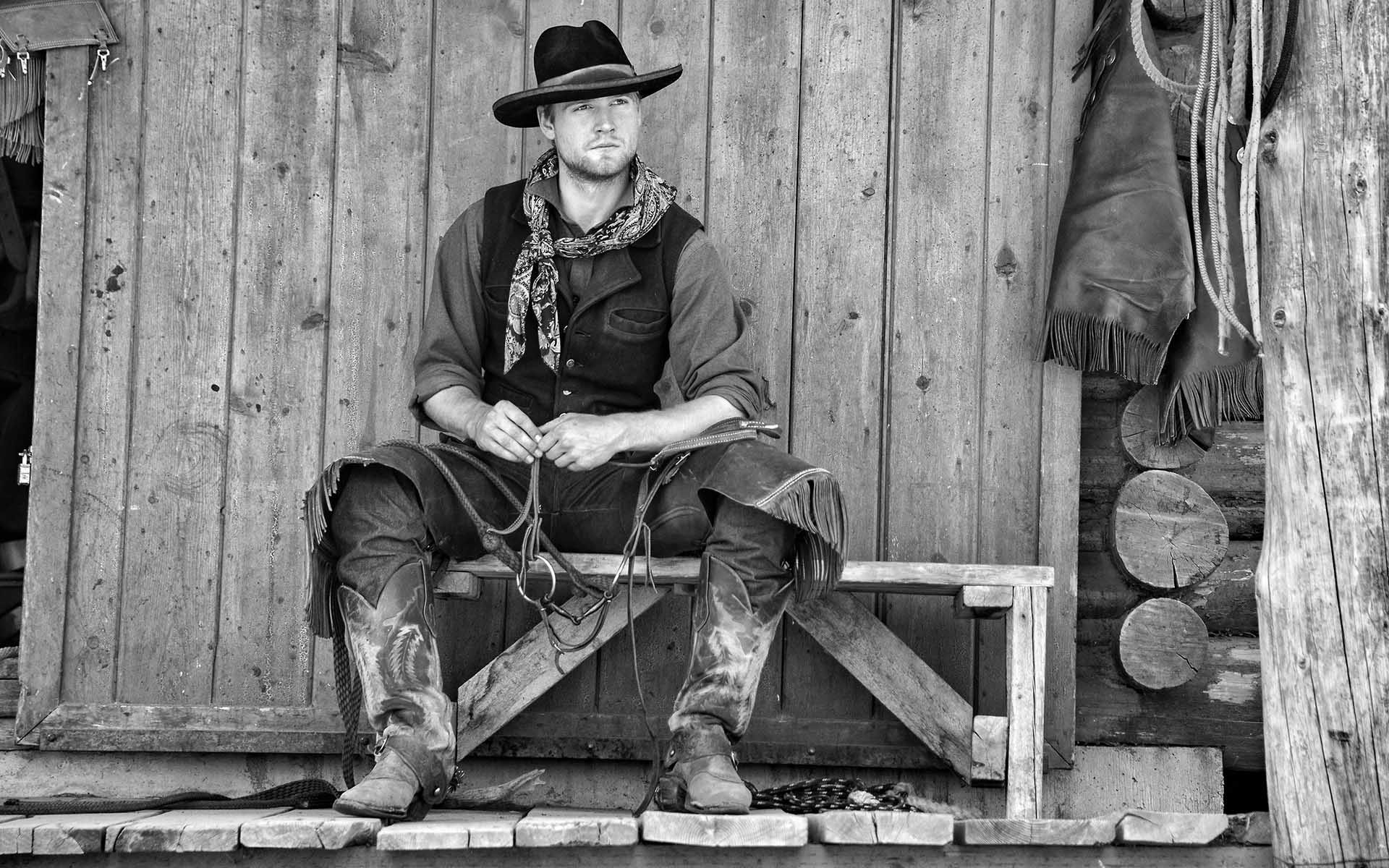 Cowboy William Dunn, multi-generational Wyomingite, at the Triangle X Ranch, in Jackson Hole