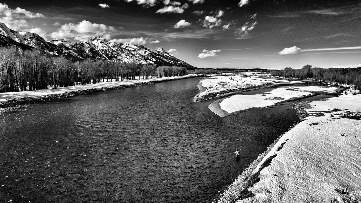 Fly Fishing at the Bar-B-Bar in Jackson Hole, Wyoming