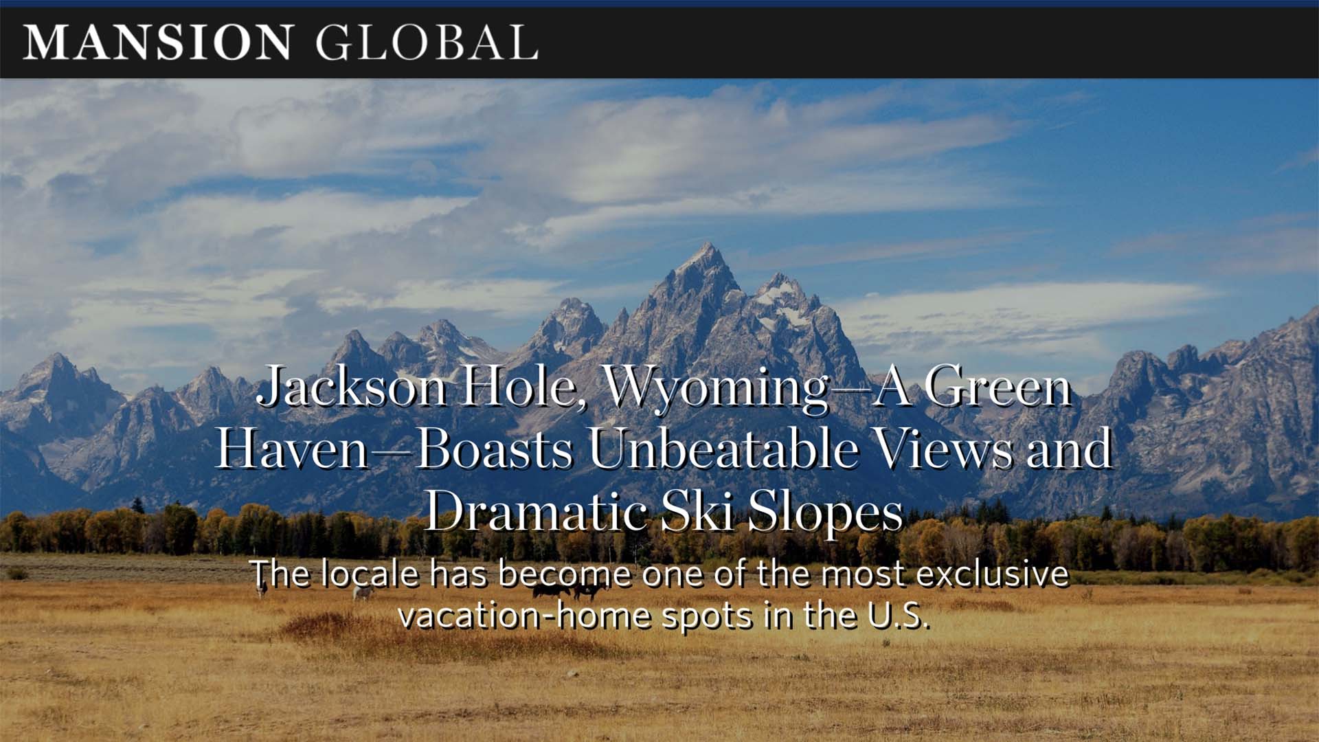 Mansion Global - Jackson Hole Real Estate