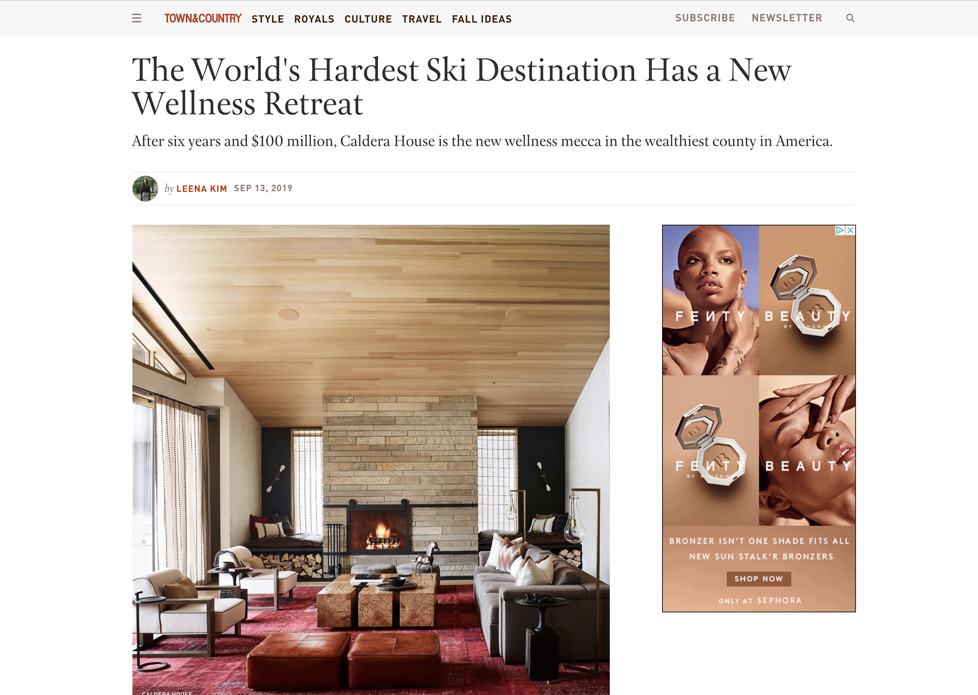 Town & Country: The World's Hardest Ski Destination Has a New Wellness Retreat