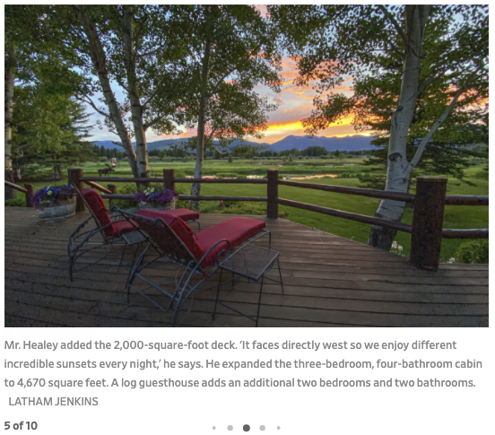 Wall Street Journal House of the Day - Cody Creek Sanctuary - Jackson Hole Real Estate