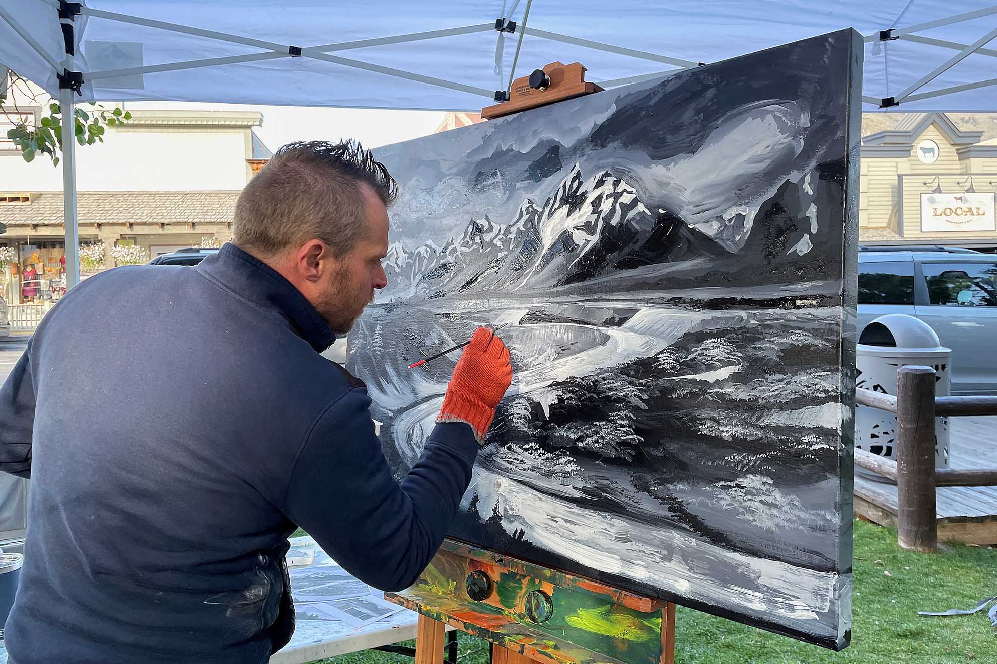 Artist, Borbay, Quick Draw, Jackson Hole Fall Arts Festival