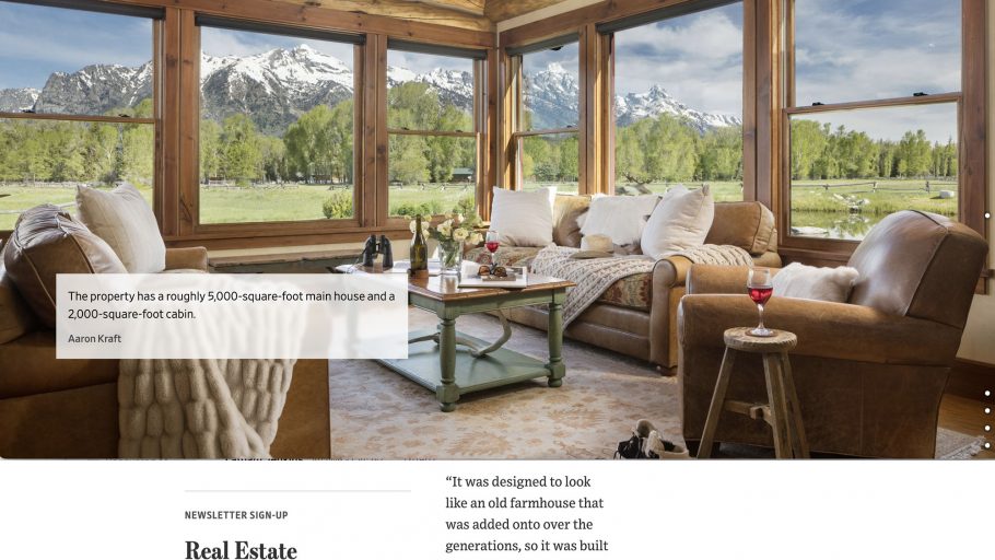 Wall Street Journal - Jackson Hole Ranch