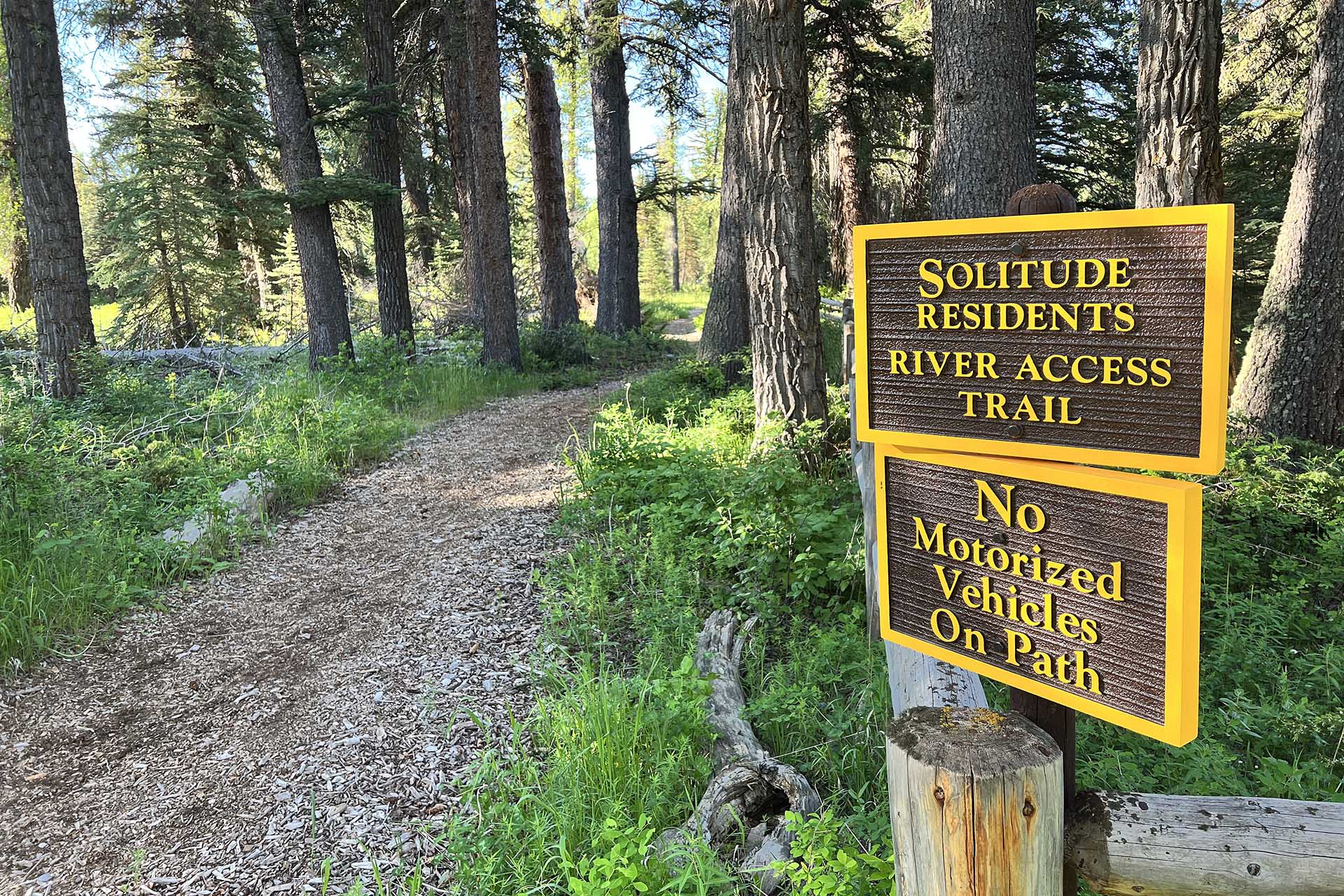 Snake River Access Trail -Solitude Subdivision - Jackson Hole, WY