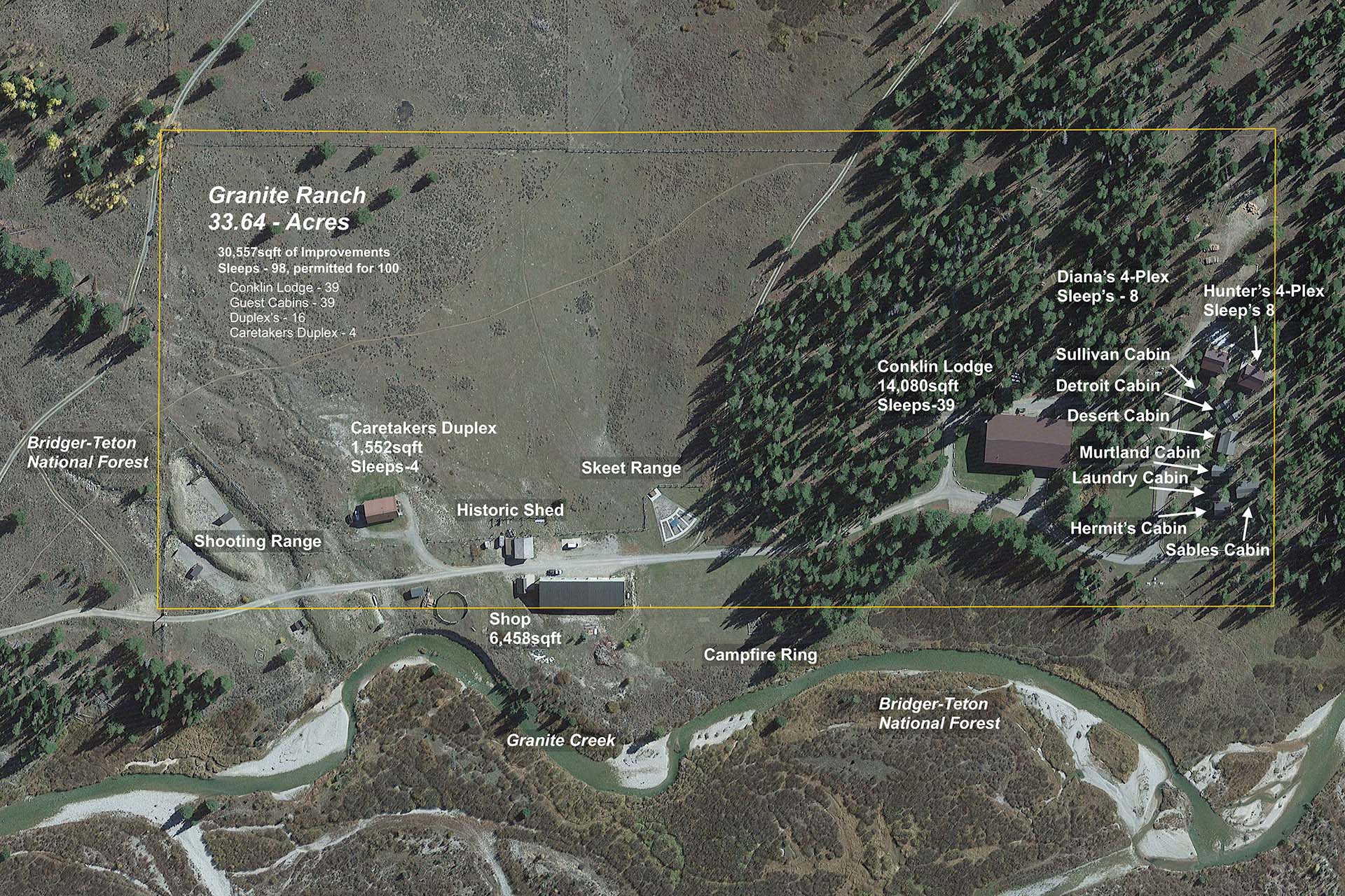 Granite Ranch Improvement Map - Wyoming